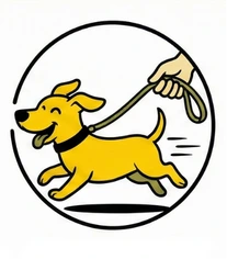 Symbol für Probespaziergang mit einem Hund